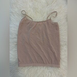 Victoria's Secret Y2K 2001 Cream Satin Mesh Semi Sheer Top Size S USA MADE